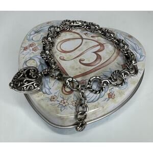 Brighton Bibi Heart Silver Bracelet